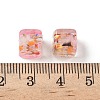 Baking Paint Handmade Gold Sand Lampwork Beads LAMP-P072-01A-07-3