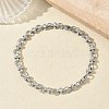 304 Stainless Steel Bar & Ring Link Chain Necklaces &  Bracelets Sets SJEW-D091-10P-2