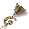 Iron Bell Pendant Decoration HJEW-JM02236-4