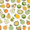 60Pcs 15 Styles Fruit Alloy Enamel Charms ENAM-FS0003-54-3