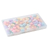 48Pcs 6 Colors Opaque Resin Cabochons CRES-AR0001-09-5