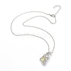 Luminous Alloy Locket Pendant Necklaces NJEW-F284-06B-3