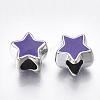 UV Plating Acrylic European Beads OACR-T005-91P-2