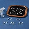2 Pairs Alloy Stud Earrings for Women EJEW-FS0001-27K-11