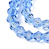 Gradient Color Baking Paint Glass Bead Strands LS-DGLA-A039-T6mm-A020-3