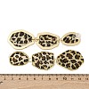 Alloy acrylic Dangle Stud Earrings EJEW-M075-01G-03-5