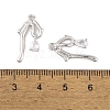 Brass Micro Pave Clear Cubic Zirconia Pendants LS-KK-L212-06P-3