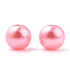 Spray Painted ABS Plastic Imitation Pearl Beads OACR-T015-05A-16-2