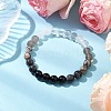 Natural Picasso Jasper & Mixed Gemstone Round Beaded Stretch Bracelets for Women BJEW-JB11056-03-2