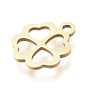 Ion Plating(IP) 304 Stainless Steel Charms STAS-K263-57B-G-2