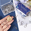 40Pcs 304 Stainless Steel Leverback Earring Findings STAS-SC0009-31P-3