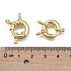 Rack Plating Brass Spring Clasps KK-D399-B-G-NF-4