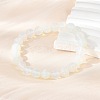 Opalite Beaded Stretch Bracelets X-BJEW-F203-01-5