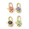 Brass Lobster Claw Clasps KK-K385-017G-1