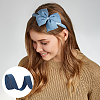 Synthetic Cotton Denim Ribbons for Bow Making SRIB-WH0011-270E-5