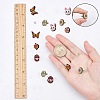 Natural Wood Stud Earrings EJEW-SC0001-21P-5