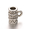 Column Tibetan Style Alloy Tube Bails TIBEB-O010-33AS-RS-2