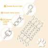 4Pcs Alloy Double Swivel Clasps FIND-GO0001-81P-3