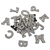Alphabet Resin Rhinestone Patches DIY-TAC0005-45B-11
