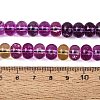 Crackle Transparent Glass Beads Strands GLAA-N074-02B-13-2