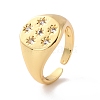 Star Cubic Zirconia Signet Ring for Her RJEW-C017-01G-RS-3