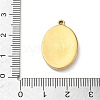 304 Stainless Steel Printed Religion Pendants STAS-G387-03G-4