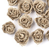 Handmade Burlap Rose FIND-T022-03-1
