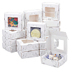 Marble Printed Paper Packaging Boxes CON-WH0085-131A-1