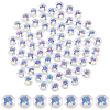 80Pcs Transparent Faceted Glass Connector Charms GLAA-SP0001-88D-02-8