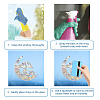 Waterproof PVC Colored Laser Stained Window Film Adhesive Stickers DIY-WH0256-078-3