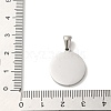 304 Stainless Steel Pendants STAS-I204-S-P-3