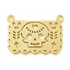 Halloween Theme Rack Plating Brass Pendants KK-Z067-18G-01-1