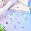 10Pcs 10 Styles 201 Stainless Steel Pendants STAS-TA0003-45-5