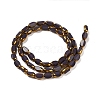 Electroplate Opaque Color Glass Beads Strands EGLA-Q127-A01-02F-2