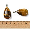 Natural Tiger Eye Pendants GG-K002-09T-3