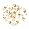 20Pcs Imitation Pearl Acrylic & Alloy Pendants PALLOY-JF03896-4