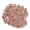 Handmade Gold Sand Lampwork Beads Strands LAMP-OC0001-53C-2