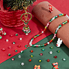 500Pcs 5 Colors Transparent Spray Painted Crackle Glass Beads CCG-PH0001-18-5