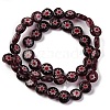 Handmade Millefiori Lampwork Beads Strands LAMP-G164-12F-2