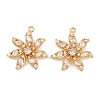 Brass Micro Pave Cubic Zirconia Pendants KK-F910-13G-1
