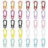 30Pcs 10 Colors Spray Painted Alloy Spring Gate Rings KEYC-CJ0001-03-7
