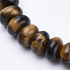 Natural Tiger Eye Beaded Stretch Bracelets BJEW-S127-04-2