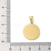 Ion Plating(IP) 304 Stainless Steel Pendants STAS-I204-B-G-3