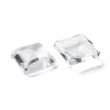 Transparent Clear Glass Square Cabochons GGLA-A001-10mm-3