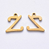 PVD Vacuum Plating 201 Stainless Steel Charms STAS-R105-Z-G-1