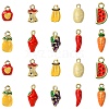 20Pcs 10 Styles Alloy Enamel Pendants FIND-CJ0003-68-1