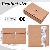 80Pcs Retro Buckle Blank Kraft Paper Envelopes DIY-WA0001-41-2