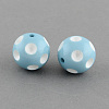 Bubblegum Opaque Acrylic Round Beads MACR-R527-20mm-15-1