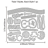 Carbon Steel Cutting Dies Stencils DIY-WH0309-136-6