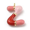 Brass Enamel Pendants X-KK-E093-03G-Z-1